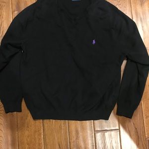 Women’s black Polo sweater